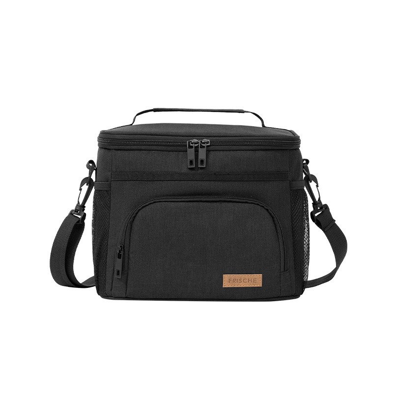 V888-ELOSUNG18191-202504281445-00 Black Insulated Lunch Bag Cooler Tote - 9L Leakproof Thermal Lunch Box with Shoulder Strap & Pockets for Work, Picnic, Travel - Image 1