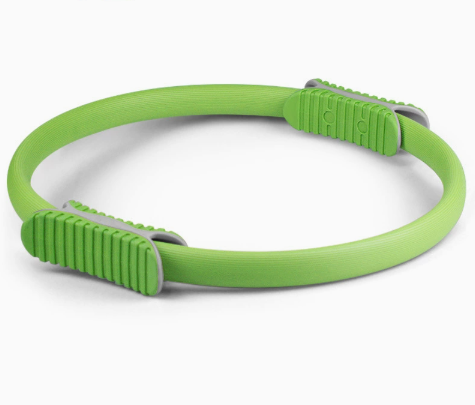 V888-ELOSUNG19055-226040-00 2 PCS Green 38cm Pilates Ring Circle with Comfort Foam Handles for Core & Muscle Toning - Image 1