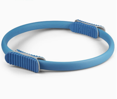 V888-ELOSUNG19056-226041-00 2 PCS Blue 38cm Pilates Ring Circle with Comfort Foam Handles for Core & Muscle Toning - Image 1