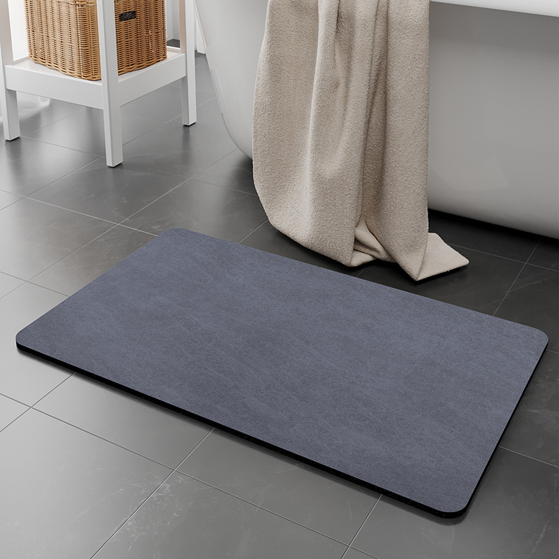 V888-ELOSUNG20621-202502261707-00 2 pcs Blue Quick-Dry Absorbent Non-Slip Bath Rug for Bathroom, Kitchen & Entryway 40x60cm - Image 1