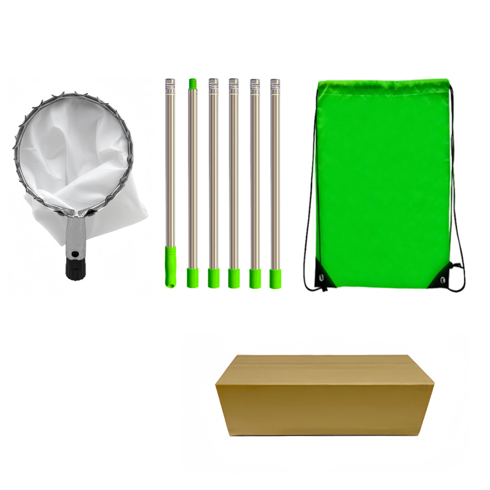 V888-ELOSUNG20663-202502271153-00 Telescoping Fruit Picker - Apple, Peach, Persimmon Harvesting Tool with Collection Bag, High Reach Fruit Catcher 2.4m - Image 1