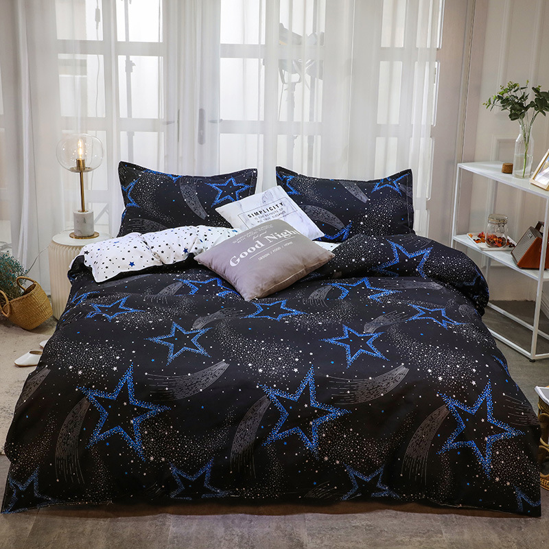 V888-ELOSUNG20745-202503031011-00 Starry Duvet Cover - 3 Piece Bedding Set (with Corner Ties)Quilt cover 230cm x 230cm, pillowcase 51 x 92cm - Image 1