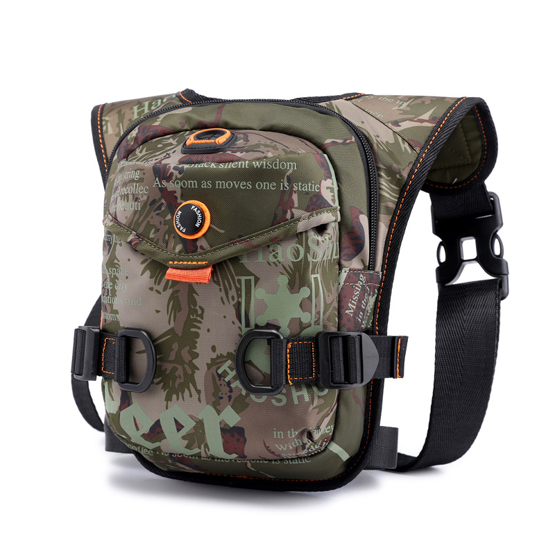 V888-ELOSUNG21542-202503041231-00 Camouflage Green Rugged Polyester Waist Pack - Stylish, Multi-Compartment Crossbody Bag for Outdoor Adventures - Image 1