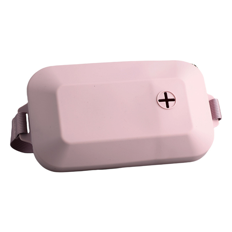 V888-ELOSUNG21719-202503111135-00 Pink Silicone Pet Treat Pouch for Dog Training - Portable Waist Bag with Waste Bag Holder - Image 1