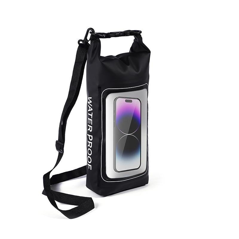 V888-ELOSUNG21932-202503141130-00 Black 2L Waterproof Phone Pouch - Multi-Functional PVC Dry Bag for Swimming and Water Activities - Image 1