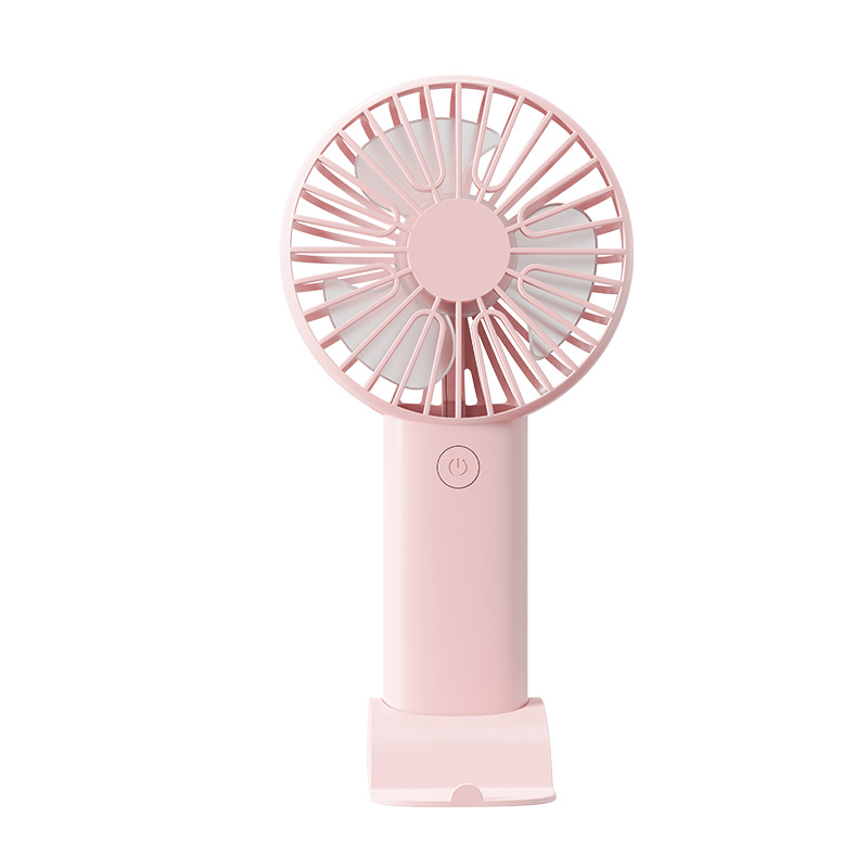 V888-ELOSUNG22024-202503131538-00 2 PCS Pink Portable USB Fan - 3 Speed Settings - Perfect for Office, Desk & Travel - Image 1