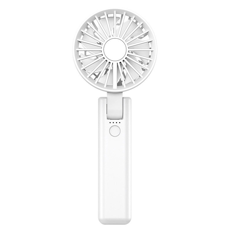 V888-ELOSUNG22036-202503141125-00 Dual-Blade Portable Neck Fan - Rechargeable USB Fan with Carabiner - Image 1