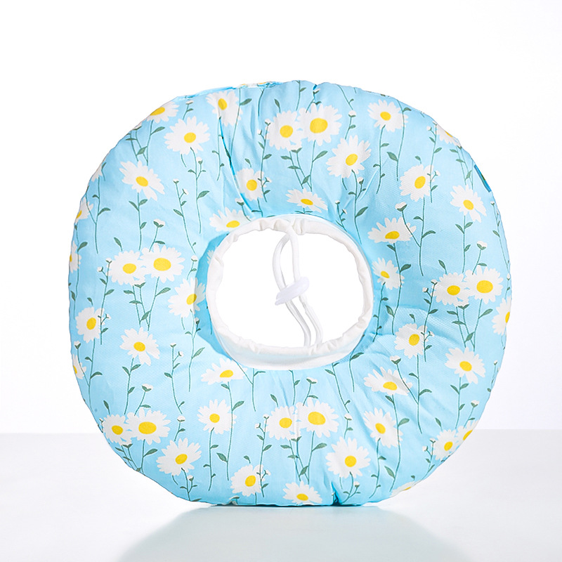 V888-ELOSUNG22054-202503141147-00 2 pcs Small Chrysanthemum Pet Recovery Collar - Comfortable Anti-Lick Cone for Cats & Dogs Size M - Image 1