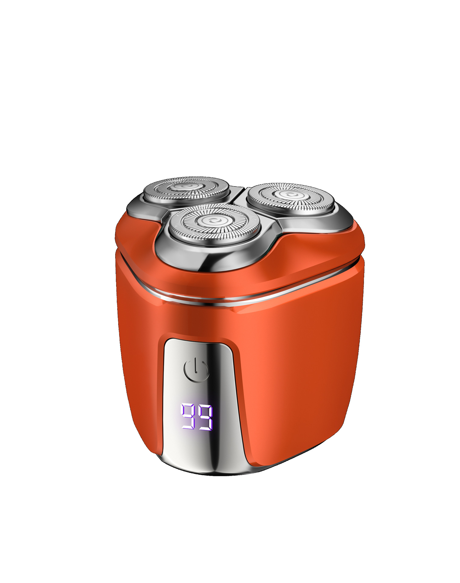 V888-ELOSUNG22556-202503281926-00 Orange Mini Electric Shaver for Men - Portable & Rechargeable Razor for Travel - Image 1