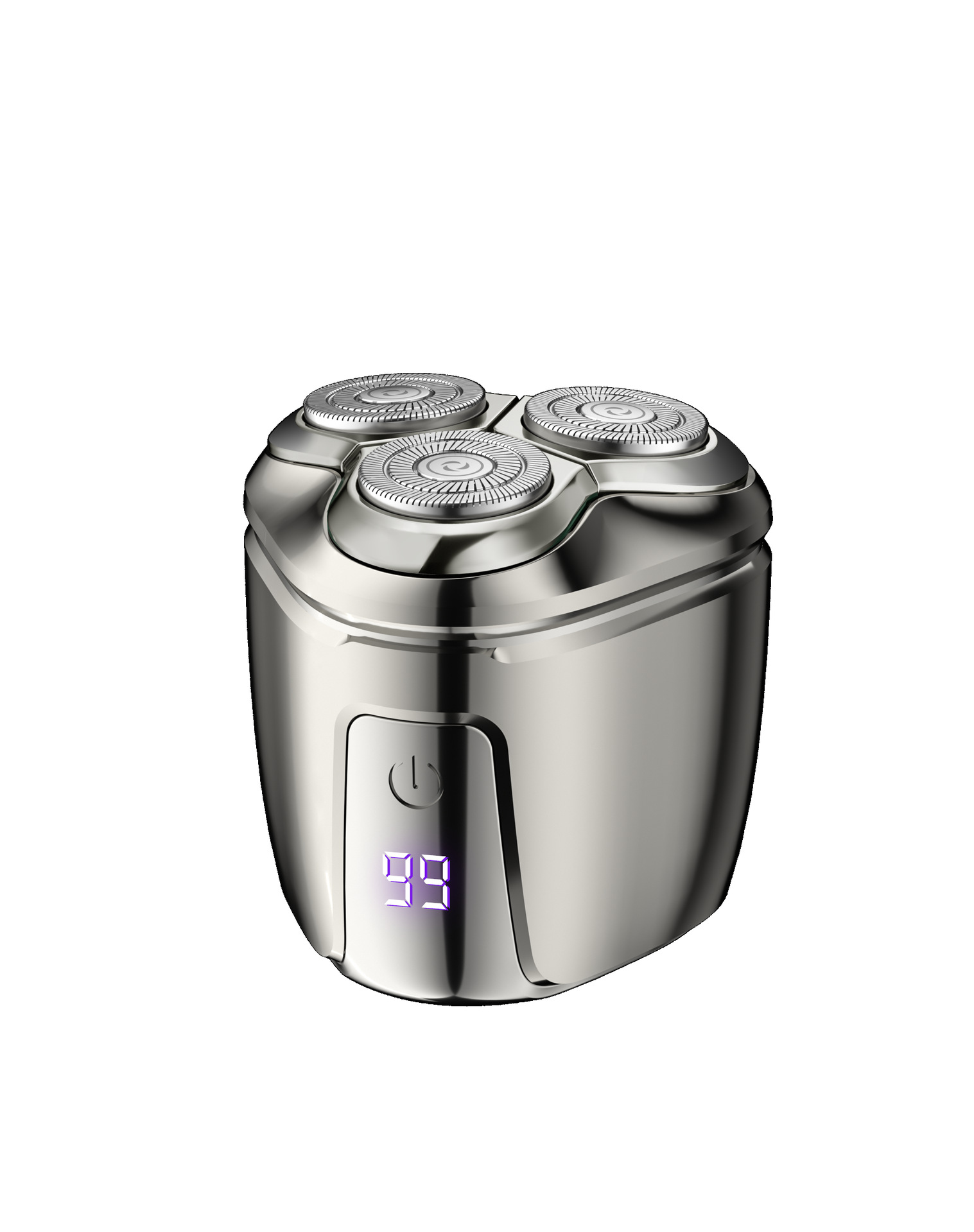 V888-ELOSUNG22558-202503281926-00 Silver Mini Electric Shaver for Men - Portable & Rechargeable Razor for Travel - Image 1