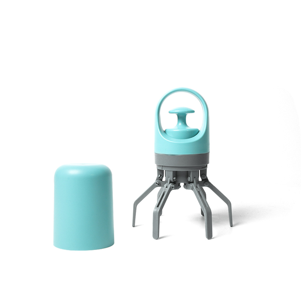 V888-ELOSUNG22756-202504011231-00 Blue Portable Pet Poop Scooper - 6-Claw Design - Image 1