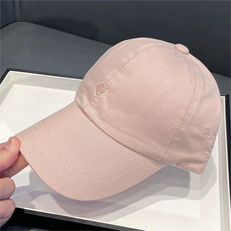 V888-ELOSUNG22889-202504141732-00 Pink Stylish Ponytail Opening Baseball Cap - Have a Nice Day" Embroidery" - Image 1