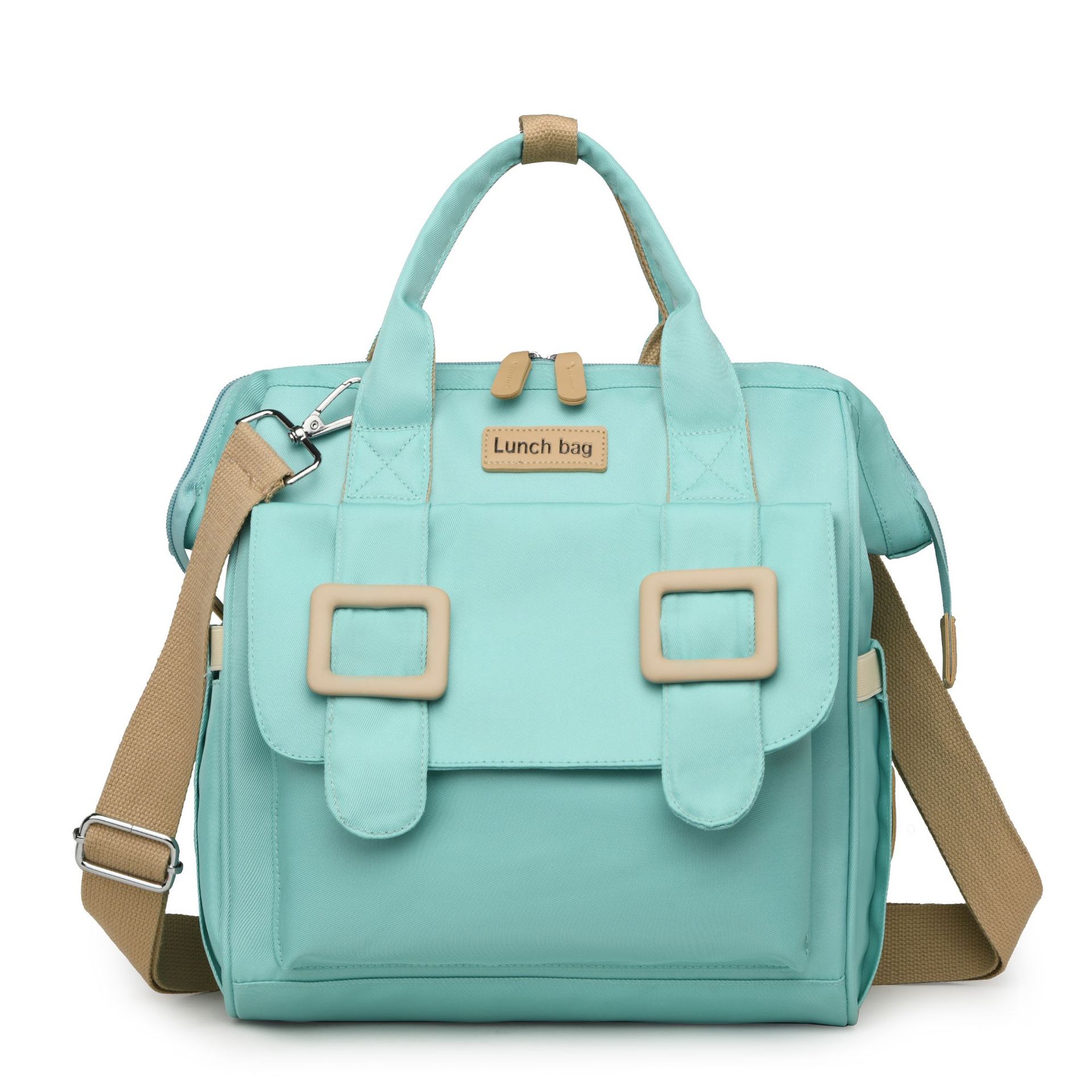 V888-ELOSUNG23560-202504031736-00 Green Multifunctional Insulated Lunch Bag for Women - Waterproof, Lightweight, and Stylish for Picnics and Outings - Image 1