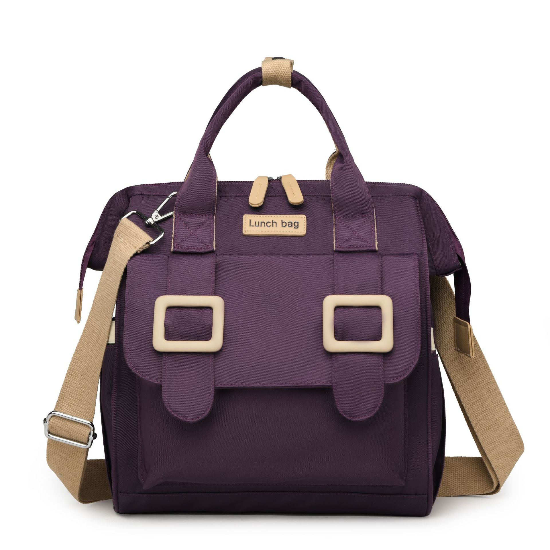 V888-ELOSUNG23561-202504031736-00 Purple Multifunctional Insulated Lunch Bag for Women - Waterproof, Lightweight, and Stylish for Picnics and Outings - Image 1