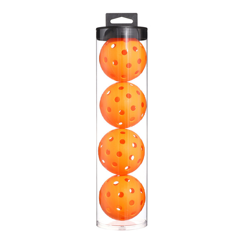 V888-ELOSUNG23826-202504141742-00 2 Tubes Orange Outdoor Pickleball Balls 4-Pack - Durable 40-Hole Design with Carry Tube(8 balls in total) - Image 1