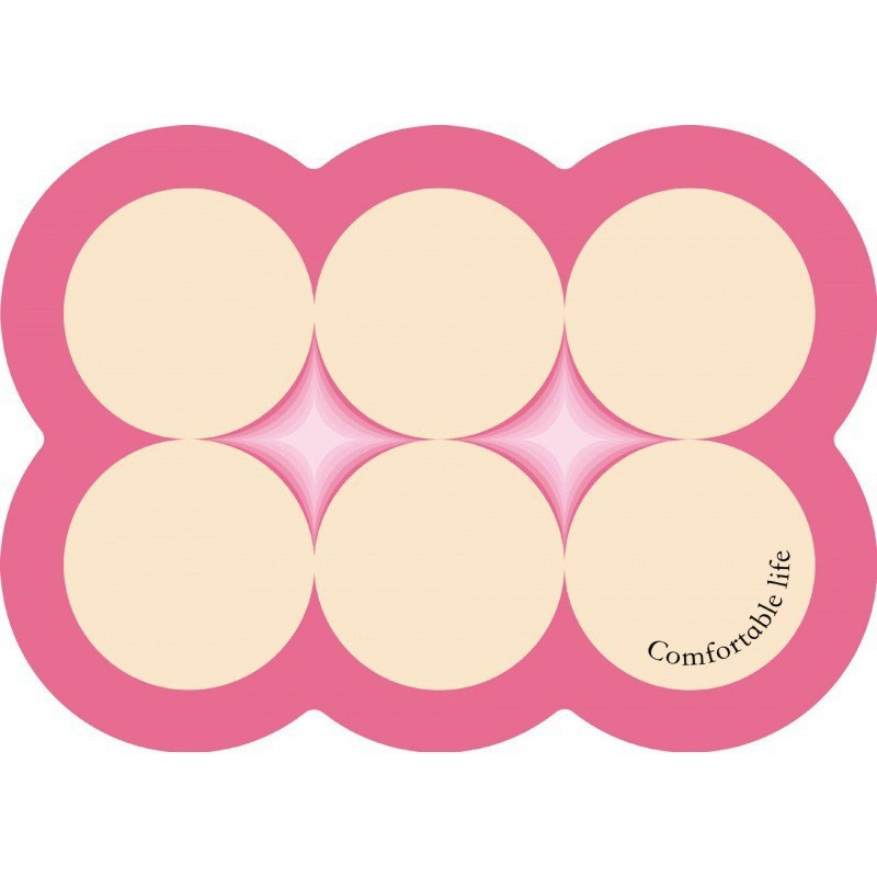 V888-ELOSUNG23852-202504141530-00 Style 4 Pink And Beige Absorbent Diatomaceous Earth Pet Feeding Mat - Non-Slip & Quick Dry Placemat (50x80cm) - Image 1