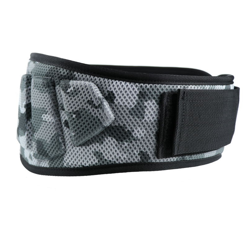 V888-ELOSUNG23886-202504141630-00 Size XL Grey Camouflage Camo Weightlifting Belt - EVA Nylon Gym Belt for Squats, Deadlifts & Lumbar Support - Image 1