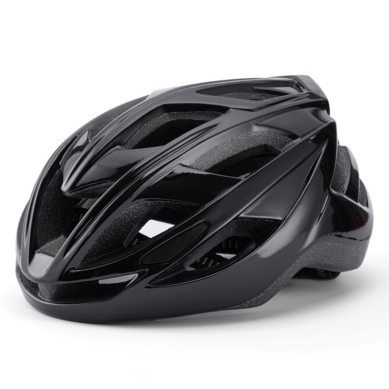 V888-ELOSUNG23978-202504171835-00 Black Lightweight Adult Bicycle Helmet - Adjustable Fit Road & Mountain Bike Safety Headgear (57-62cm) - Image 1