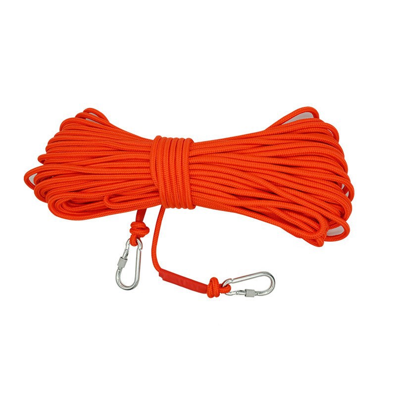 V888-ELOSUNG24798-202504171646-00 Orange With Wire Core Heavy Duty Adjustable Clothesline Set (4 Pack) - 15m Steel Wire Core Nylon Rope with Hooks for Outdoor & Camping - Image 1