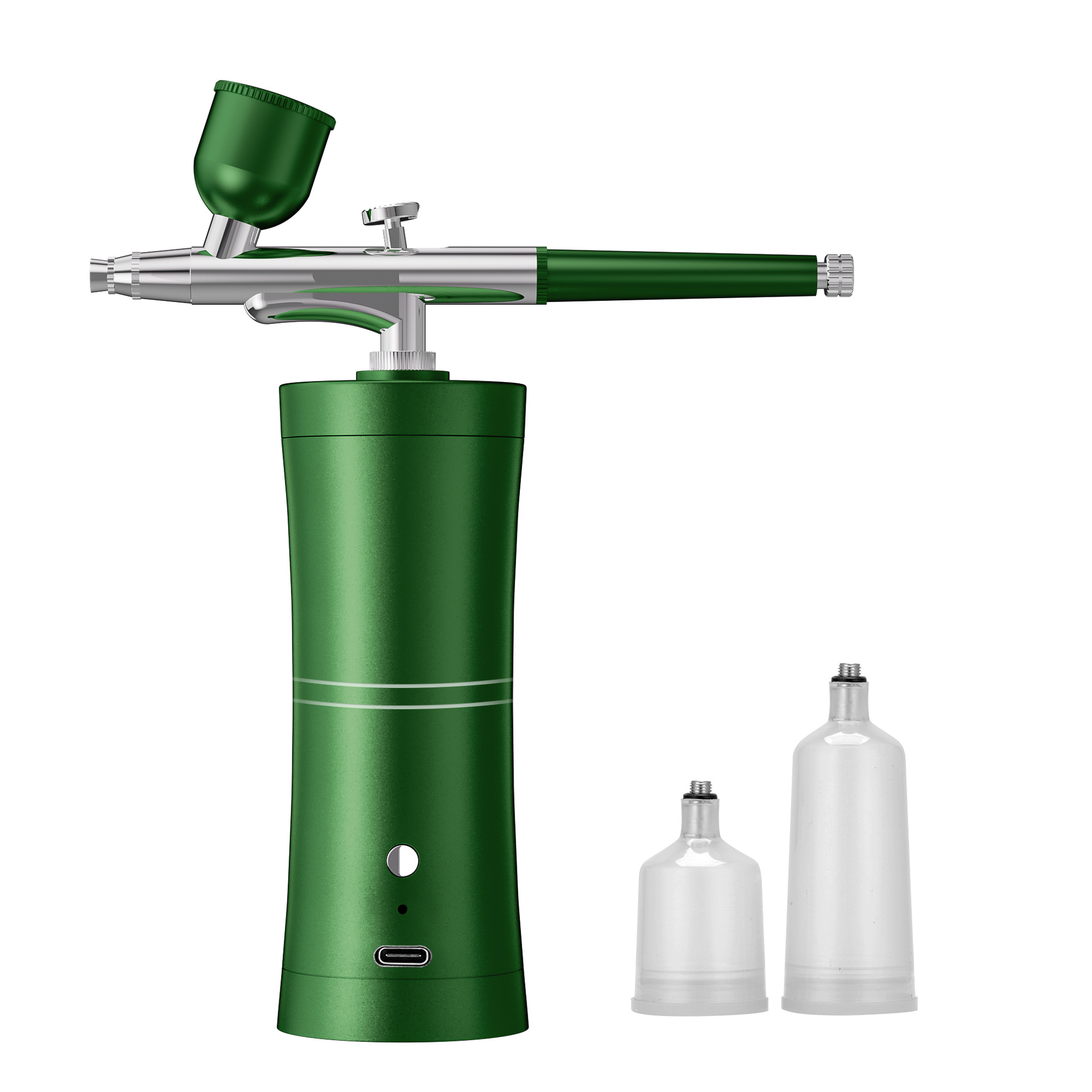 V888-ELOSUNG24834-202504211137-00 Green Portable Oxygen Infusion Airbrush - Facial Mist Sprayer for Hydration & Skincare - Image 1