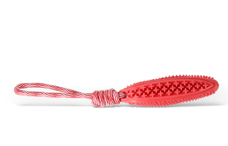 V888-ELOSUNG24839-202504211148-00 Red Star Long Olive Durable Cotton Rope Dog Toy Set (2-Pack) - Chew, Tug & Treat Dispensing Ball for Dental Health - Image 1