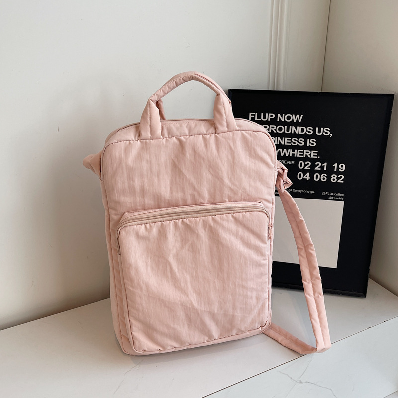 V888-ELOSUNG250015-202504141437-00 Chic pink Laptop Backpack for Women - Lightweight and Spacious - Image 1