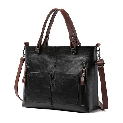 V888-ELOSUNG25021-202504141440-00 Versatile BLACK Tote with Detachable Strap - Ideal for Travel - Image 1