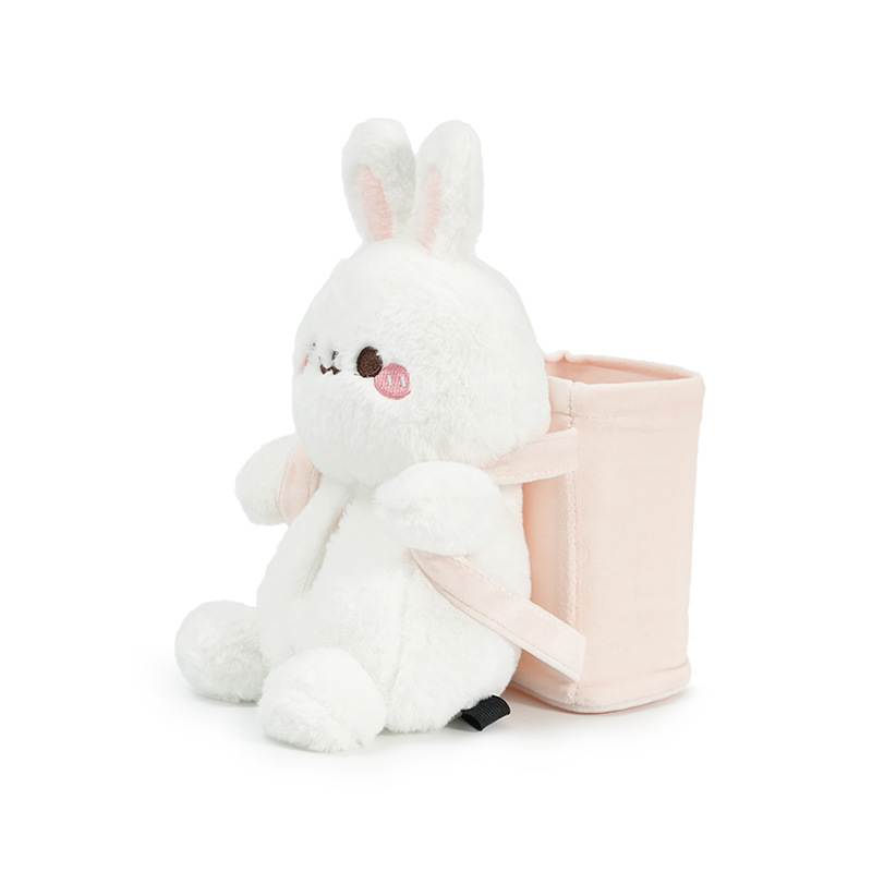 V888-ELOSUNG25026-202504141710-00 Cute Cloud Rabbit Tissue Holder for Car - Plush Toy with Storage - Image 1