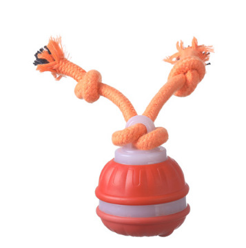 V888-ELOSUNG25683-202505081723-00 Interactive Dog Chew Toy with Rope - Durable Treat Dispensing Ball for Play & Dental Health(red) - Image 1