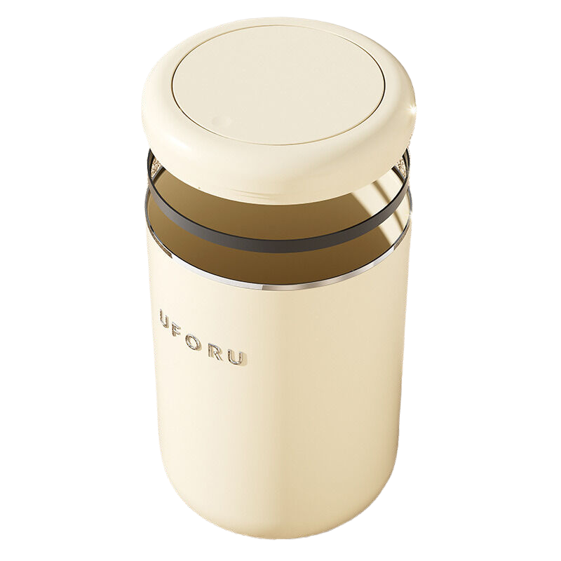 V888-ELOSUNG264-200133-00 Floor standing trash can (12L), cream white, 22 * 35cm - Image 1