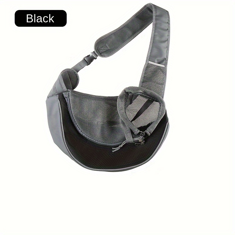 V888-ELOSUNG26572-202505081721-00 Black Portable Oxford Fabric Pet Carrier for Cats and Puppies (Size L) - Image 1