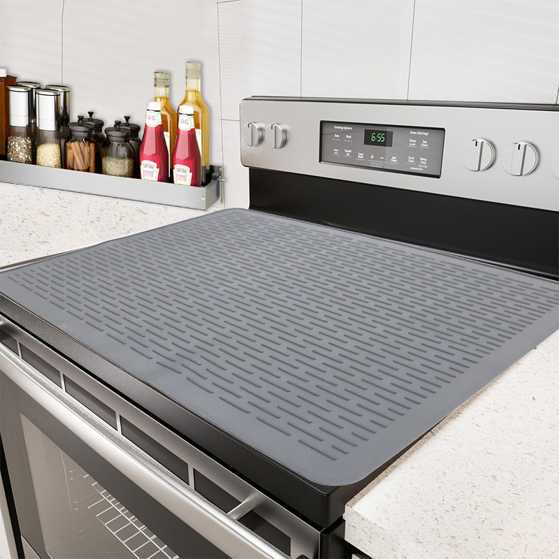 V888-ELOSUNG26670-202505131915-00 Grey Silicone Countertop Protector and Dish Drying Mat - Dishwasher Safe (71x50cm) - Image 1