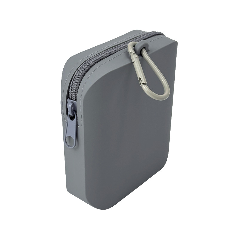 V888-ELOSUNG26862-202505151812-00 Gray Silicone Dog Treat Pouch (Set of 2) - Waterproof, Portable for Training & Walks - Image 1