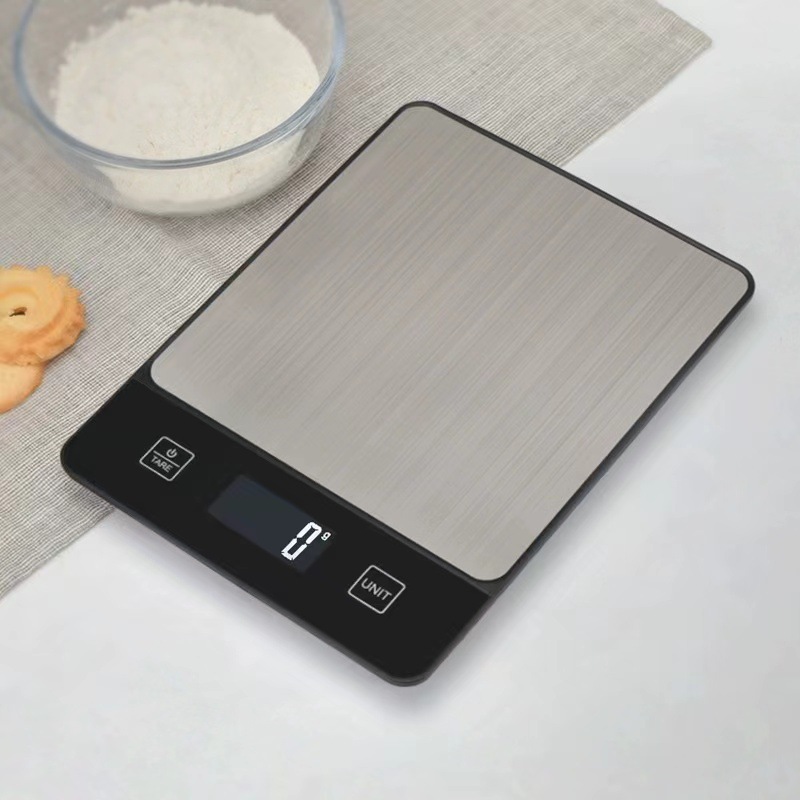 V888-ELOSUNG26868-202505151616-00 Black Digital Kitchen Scale - Stainless Steel Food Scale for Baking & Cooking (10kg/1g) - Image 1