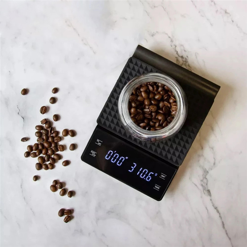 V888-ELOSUNG26870-202505151820-00 Digital Coffee Scale with Timer - 0.1g Precision, USB Rechargeable, Pour Over & Espresso - Image 1