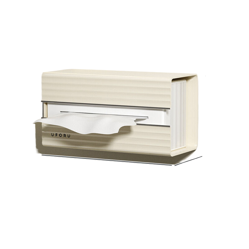 V888-ELOSUNG272-200380-00 Cream white light luxury tissue box, single pack 21cm*11.1cm*9.1cm - Image 1