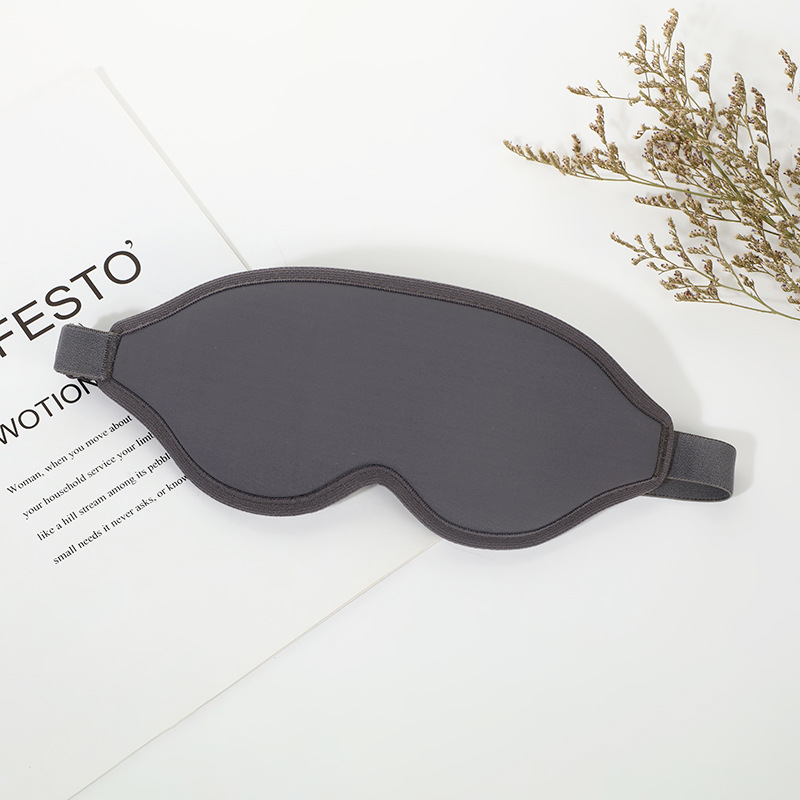 V888-ELOSUNG27529-202505132007-00 2 Pcs Grey 3D Contoured Eye Mask - Total Blackout, Pressure-Free Memory Foam, Skin-Friendly & Breathable for Deep Rest - Image 1