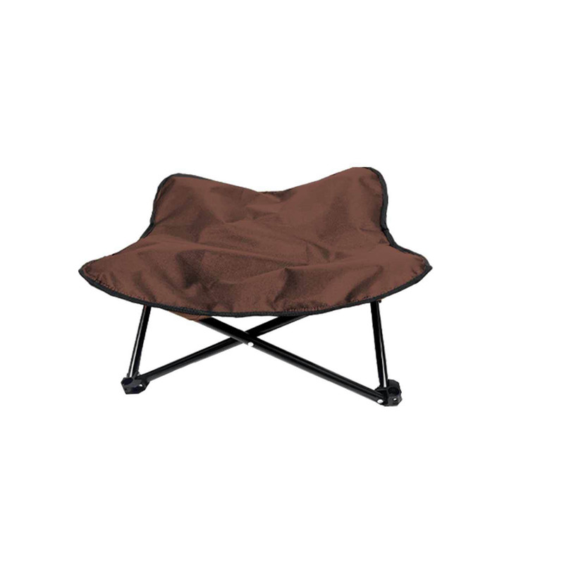 V888-ELOSUNG27556-202505131722-00 Brown Elevated Comfort Pet Bed - Portable & Foldable Dog Cat Cot - Durable 600D Oxford Fabric, Washable Cover, All Seasons - Image 1