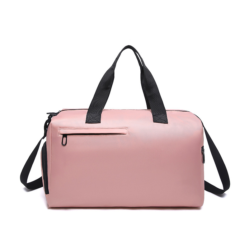 V888-ELOSUNG28170-202504281548-00 Pink Men's Large Capacity Sports Duffel Bag with Wet/Dry Separation Pocket - Travel & Gym Tote - Image 1