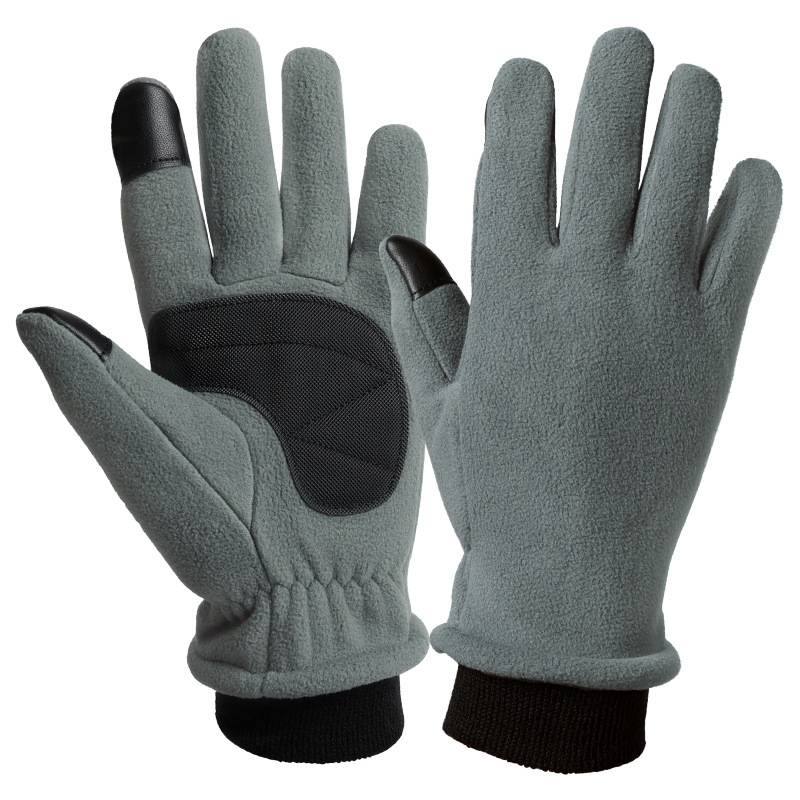 V888-ELOSUNG28220-202504291606-00 S Grey Warm Windproof Touchscreen Gloves - Anti-Slip Grip for Winter Cycling & Outdoor Sports - Image 1