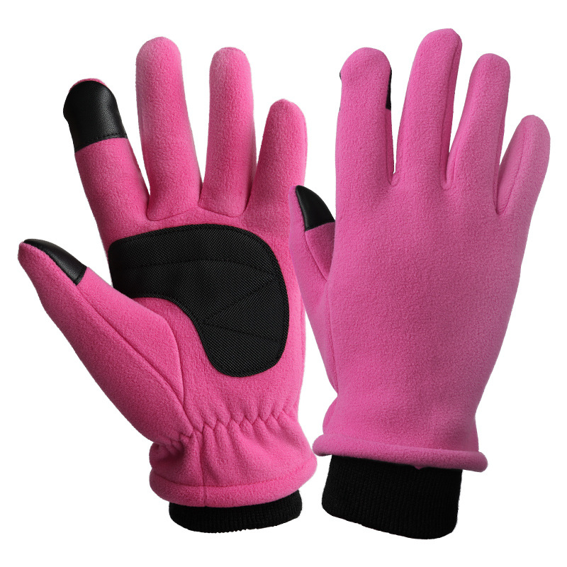 V888-ELOSUNG28330-202505081726-00 S Pink Warm Windproof Touchscreen Gloves - Anti-Slip Grip for Winter Cycling & Outdoor Sports - Image 1