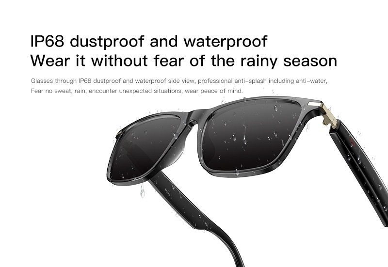 V888-ELOSUNG28339-202505081740-00 Sunglasses Model Smart Bluetooth Audio Sunglasses - Hands-Free Calls & Music Streaming Eyewear - Image 1