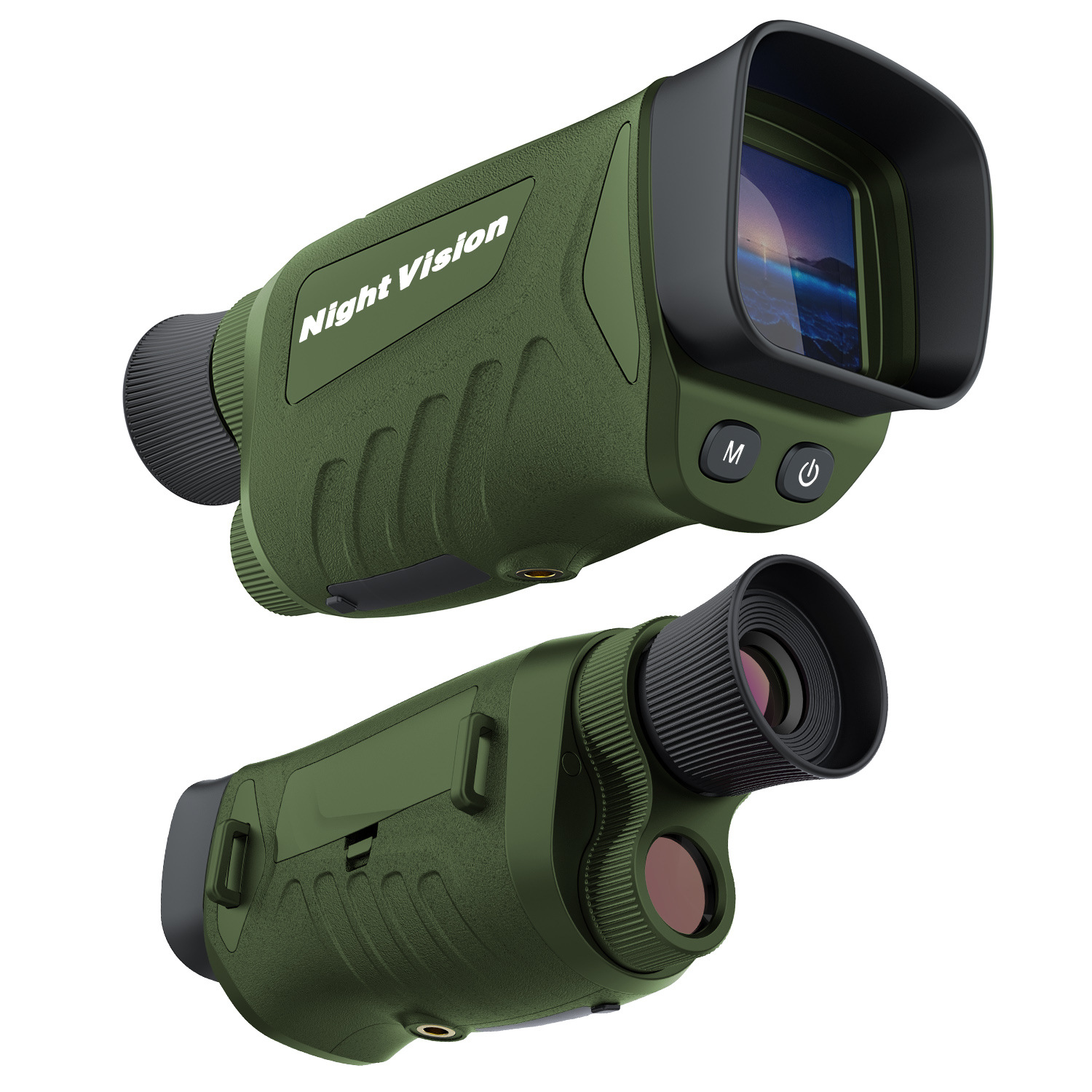 V888-ELOSUNG28341-202505081742-00 Green HD Digital Night Vision Monocular - High-Magnification Infrared Scope for Day & Night Use - Image 1