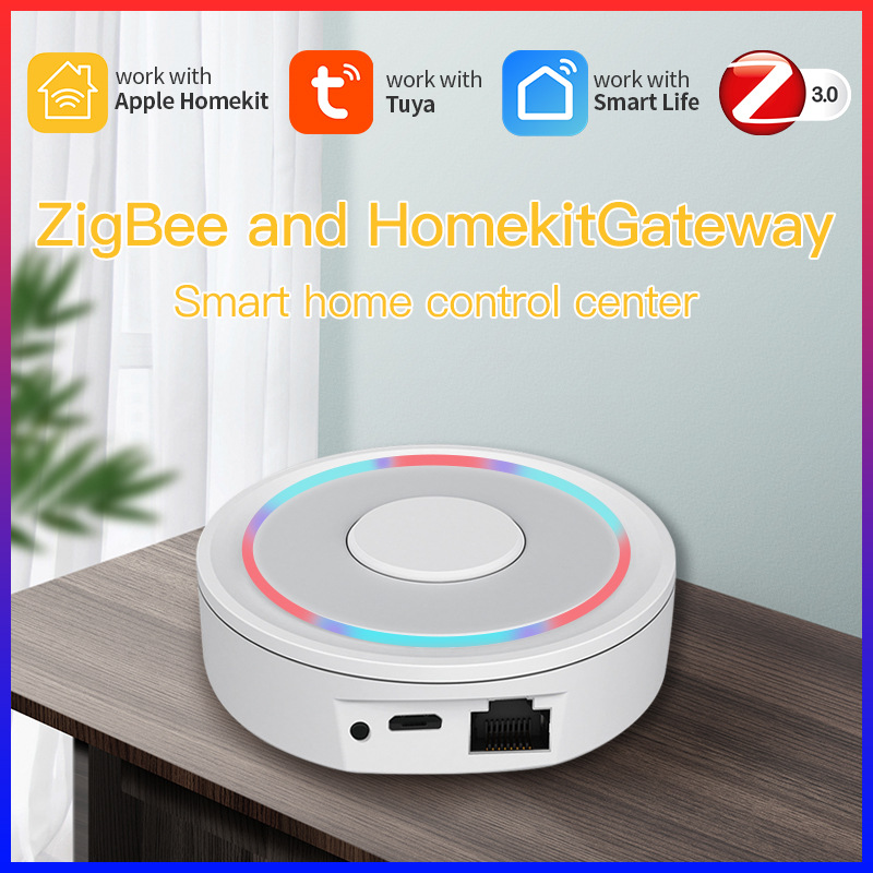 V888-ELOSUNG28528-202505131925-00 Apple HomeKit Compatible Dual-Mode Wired Tuya Zigbee Gateway - Image 1