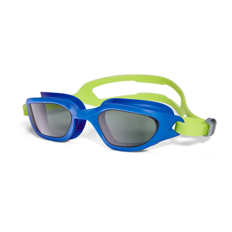 V888-ELOSUNG28579-202505151727-00 Blue-green Premium Full-View Anti-Fog Adult Swim Goggles with Transparent Case - Image 1