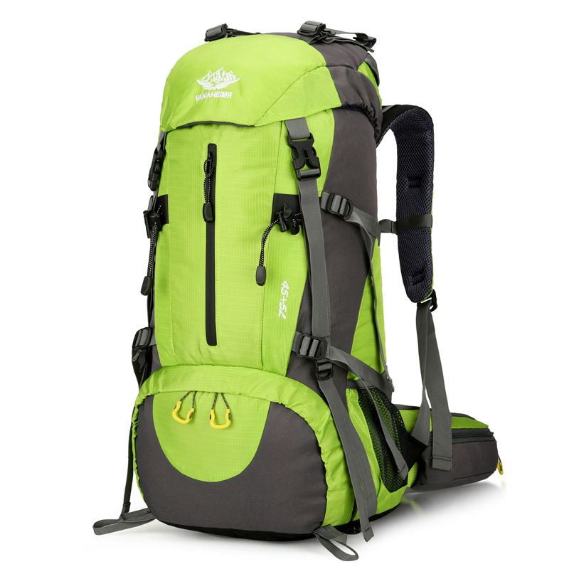 V888-ELOSUNG28867-202505231135-00 Green Nylon Hiking Backpack - Multifunctional Outdoor Sports Bag - Image 1
