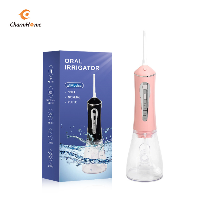 V888-ELOSUNG29147-202505231353-00 CharmHome Portable Oral Irrigator - 3 Modes, 140 PSI, IPX7 Waterproof(Pink) - Image 1