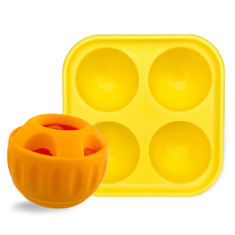 V888-ELOSUNG29186-202505231132-00 Interactive Dog Treat Dispensing Ball & Silicone Treat Mold Set - Durable, Dishwasher Safe(orange) - Image 1