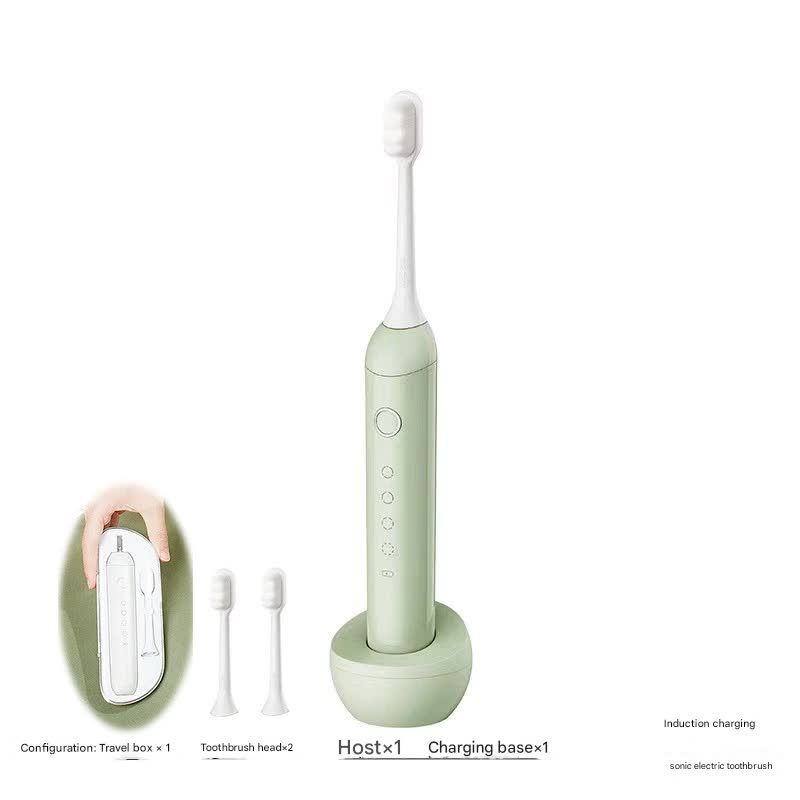 V888-ELOSUNG29698-202506111501-00 Sonic Electric Toothbrush with 31000 VPM, 4 Modes, 10000+ Soft Bristles, Travel Case & Charging Base(Green) - Image 1