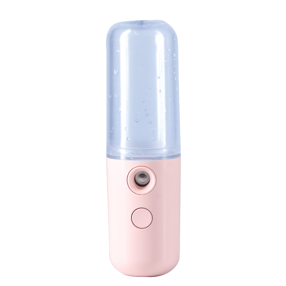 V888-ELOSUNG29949-202506191222-00 Two Portable Nano Facial Sprayer - 50ml USB Rechargeable Moisturizing Disinfectant Sprayer(Light pink) - Image 1